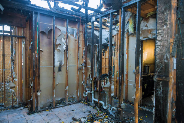 Professional Fire Damage Restoration technician working in Richmond, MN